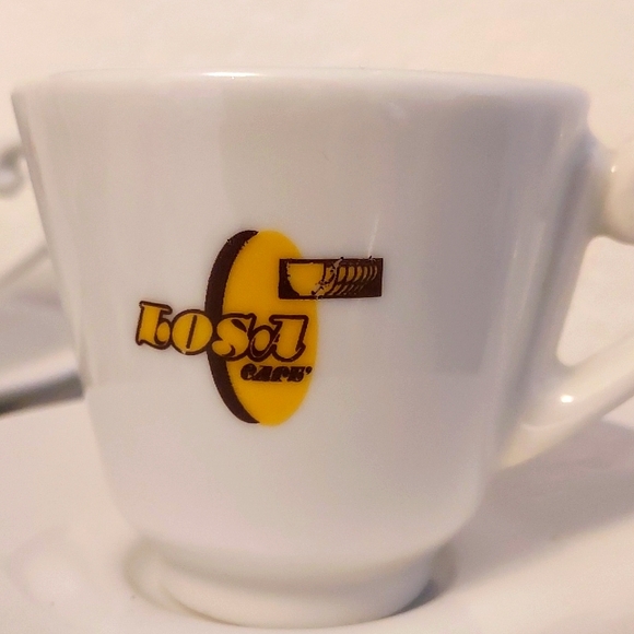 Losa Cafe Italy Espresso Set White Porcelain - Picture 3 of 8